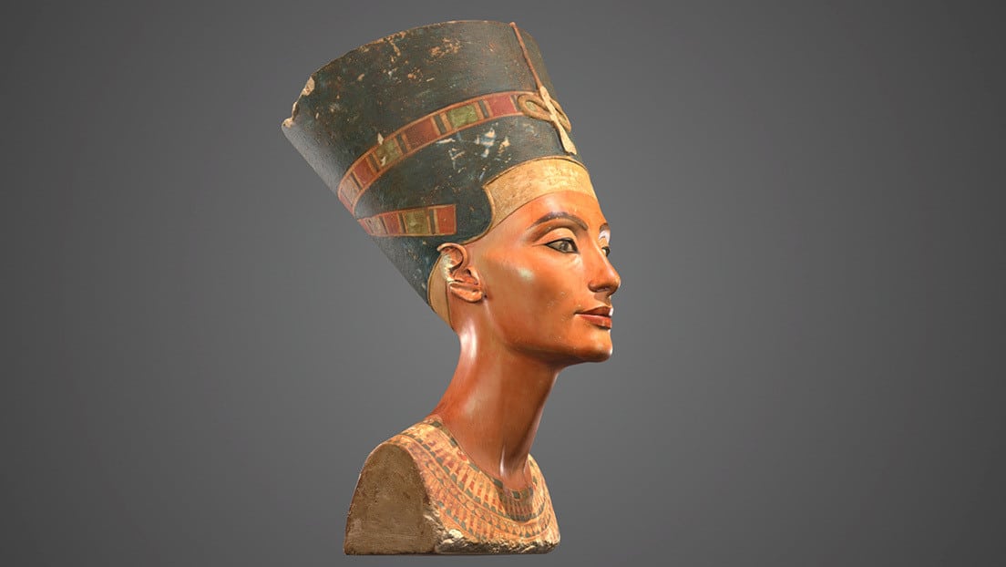 3D del busto de Nefertiti, oculto por años.